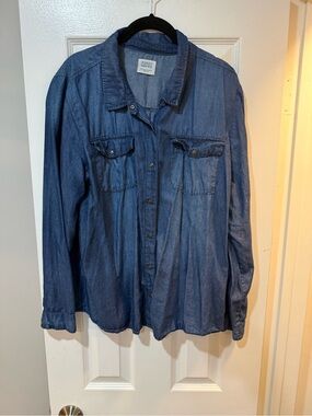 Soft dark denim shirt